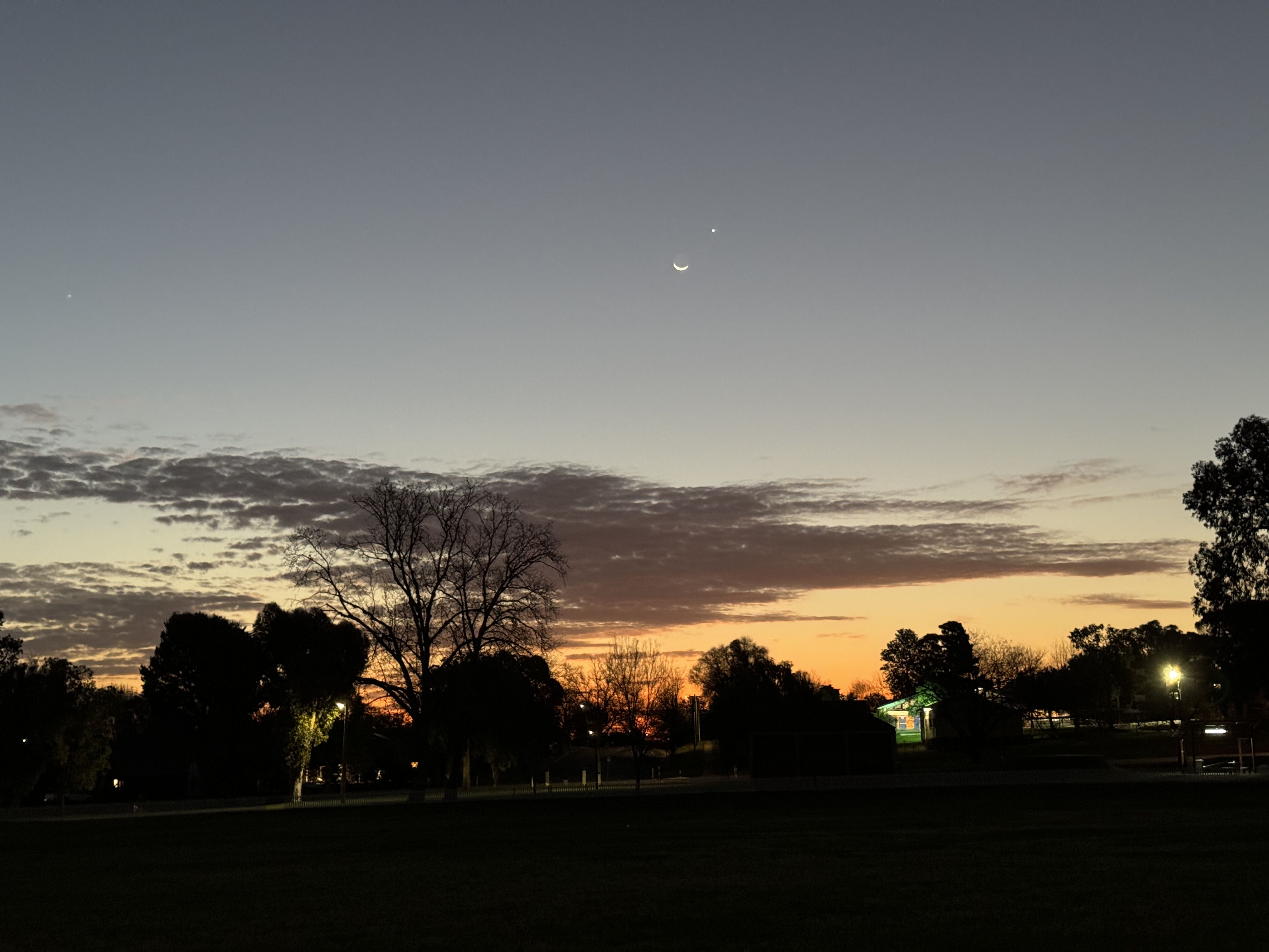 Pretty sky and clouds sunset